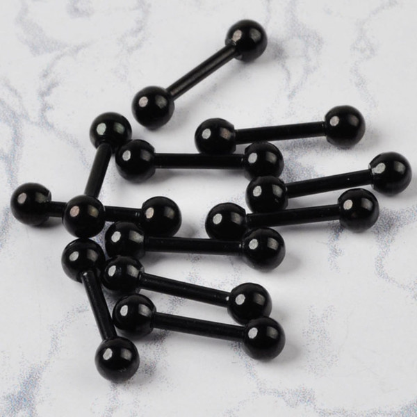 19G Stainless steel Body Jewelry Navel Belly Nose Tongue Rings Lip Eyebrow Piercings Length 7mm Unisex