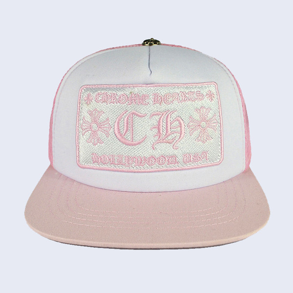 New Korean wave cap letter embroidery bend fashion cap male hip hop travel visor mesh female cross punk