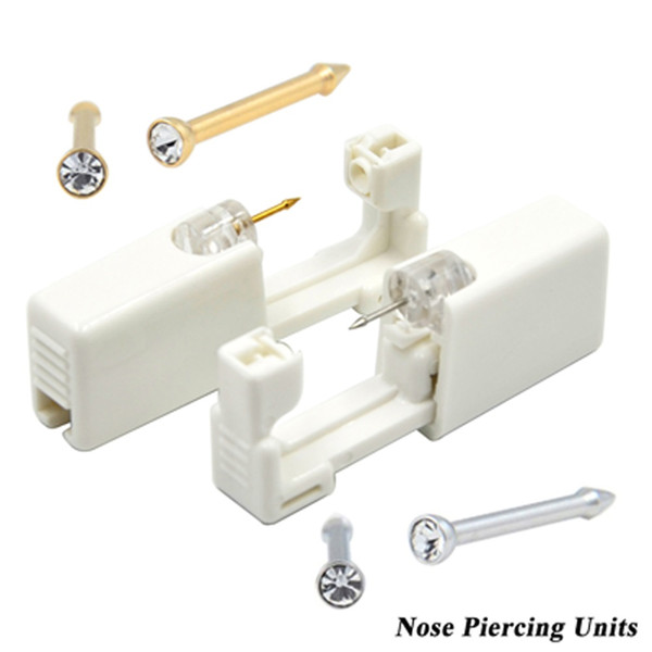 1 Units Disposable Safe Sterile Piercing Unit For Nose Studs Piercing Gun Piercer Tool Machine Kit Stud Earring Body Jewelry
