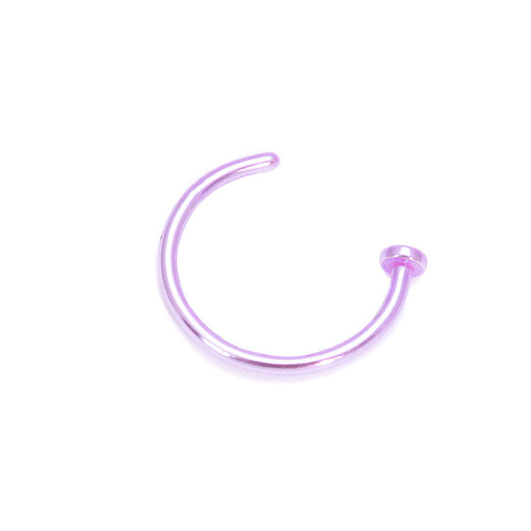 1pc Mini Thin Surgical Steel Nose Lip Open Hoop Ring C Type Hoop Piercing Stud Body Jewelry 8 Colors 6mm 8mm 10mm