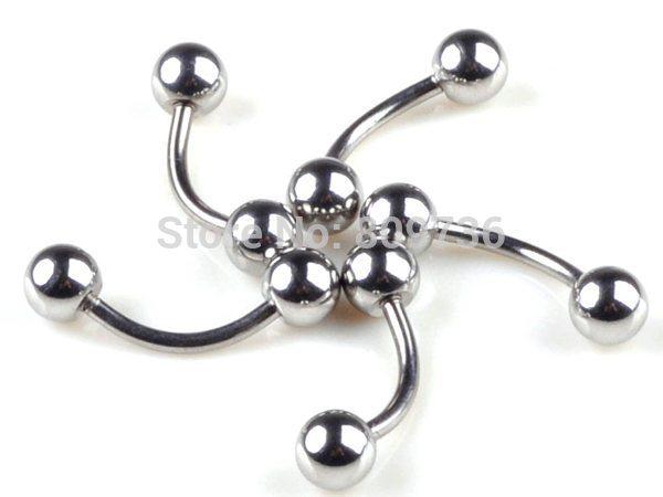 Wholesale-Wholesale mixed lots 5pcs body jewelry piercing labret jewelry belly ring Stailess steel Rings Free Ship