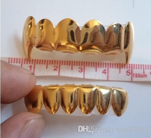 REAL GOLD REAL SHINY!! IMI SILVERMI SILVER PLATED HIPHOP VAMPIRE GRILLZ TOP AND BOTTOM GRILL SET free shipping