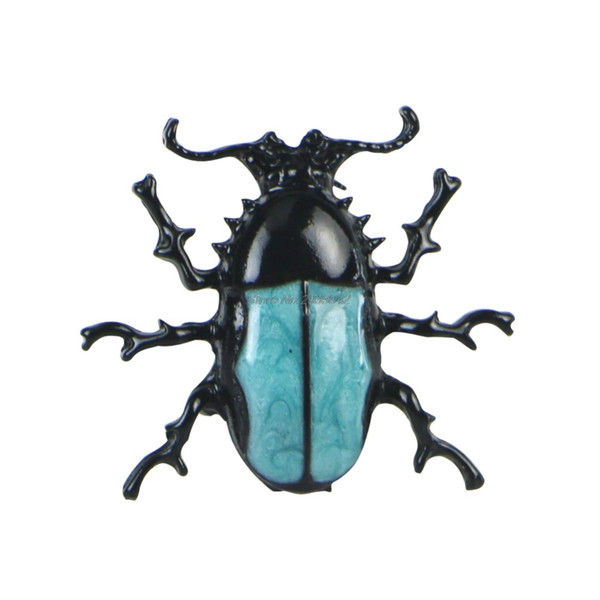 Classic Design Punk Style Enamel Beetle Bug Brooch Pin Insect Jewelry hot