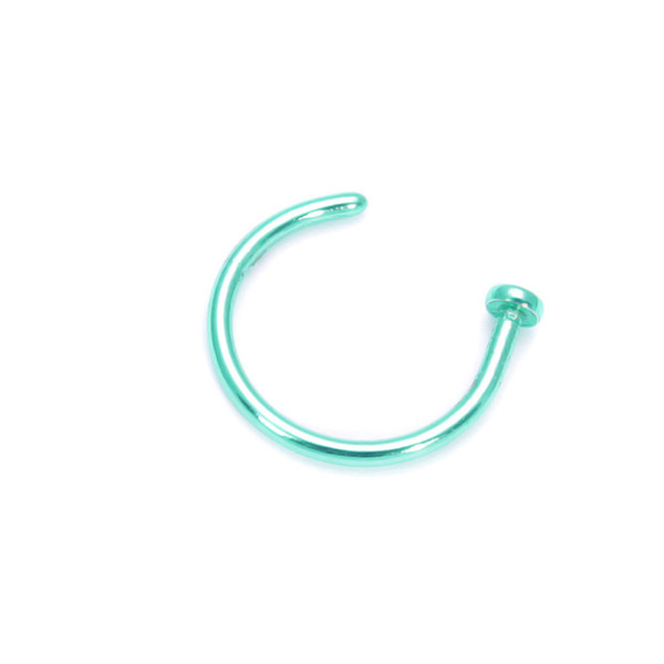 1pc Mini Thin Surgical Steel Nose Lip Open Hoop Ring C Type Hoop Piercing Stud Body Jewelry 8 Colors 6mm 8mm 10mm