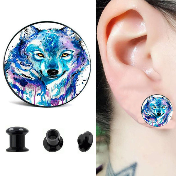 Legend Of Zelda Logo Ear Gauge Plugs And Tunnels 4-16mm Flesh Tunnel Plugs Piercing Expander Fake Plug Earrings Ear Plug