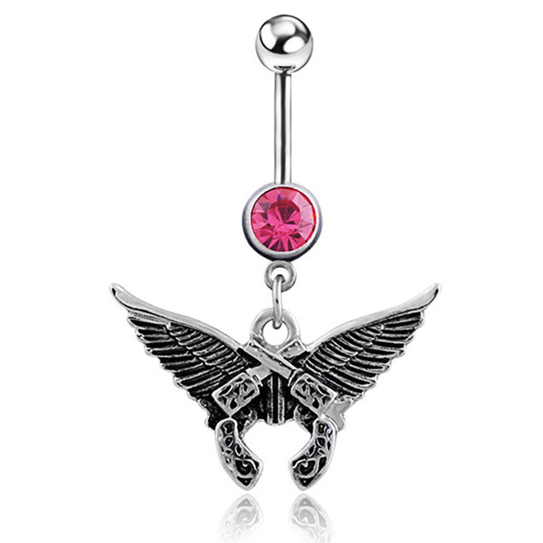 2018 New Anti Allergy Lounger Titanium Nail Belly Button Rings Navel Piercing mix style Crystal Jewelry