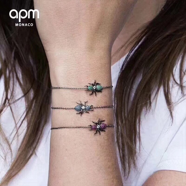 Women's Bracelet 2019 Fashion Silver Crystal Diamond Ant Bracelet Women Simple Jewelryin