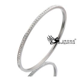 Bangles Jewelry Making For Valentine Day Fashion Crystal 316L Stainless Steel Bangle Bridal Jewelry