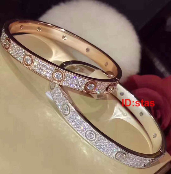 Top Quality All Over The Sky Star Diamond Silver Luxury Designer Women Party Gift Bracelet Mens Bangle Jewelry Bracelets Bracelet