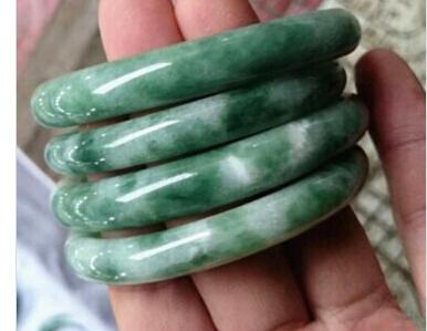 56-60mm Wholesale-Hot Sale A grade Pure Natural Jade Bangle Bracelet Jade Bracelet With Certificate 2 pcs/lot A1