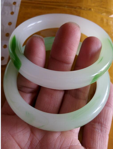 56-60mm Wholesale High Quality 3 AAA+ Jade Bangles Pure Natural Jade Bracelet Natural Bangle