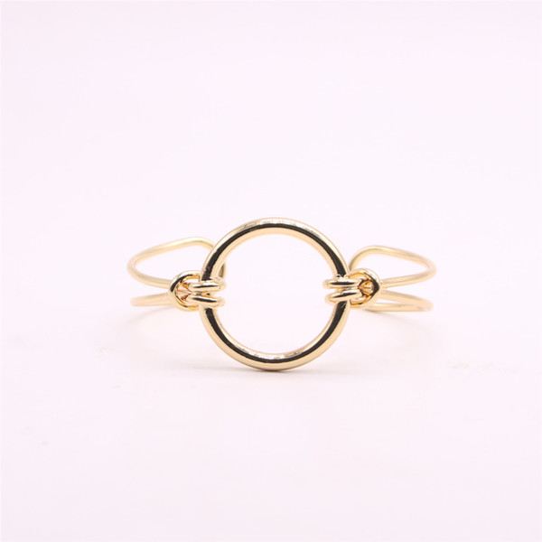 Hot geometrical shape bangles for girls Knotted circle women bangles Retail and wholesale mix Free shipping