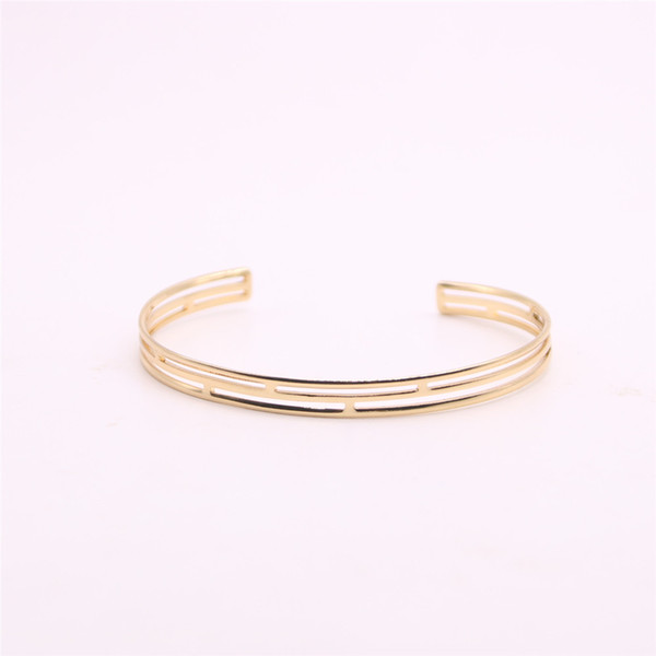 Simple circle bangles for girls Circle with hollow rectangle women bangles Retail and wholesale mix Free shipping