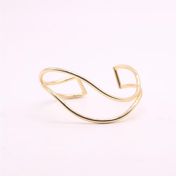 Hot curve wave shape bangles for girls Curvy lines women bangles Retail and wholesale mix Free shipping