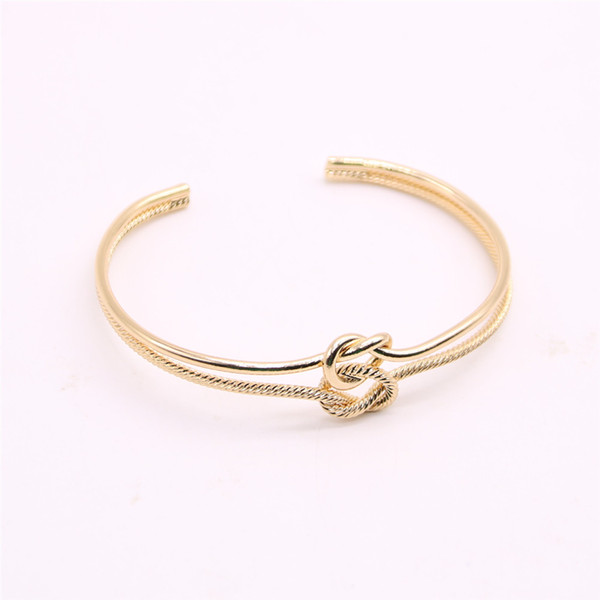 Double Hollow out love bangles for girls Thread love cross knot women bangles Retail and wholesale mix Free shipping