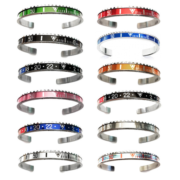 Speedometer bangles mixed style stainless steel bangles bracelet manchette open bracelet initial cuff bangle speedometer bracelet SP01