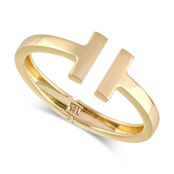 High-grade fashion gold plated Opening bangle bracelet for women as gift