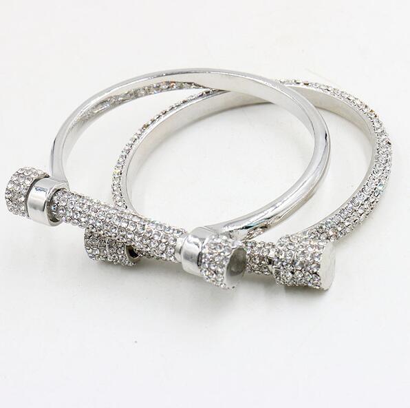 Horseshoe Crystal Cuff Bracelets For Women Fashion Jewelry Brand Design Luxury Rhinestone Bracelet Bangles Arm Cuff Bracelets