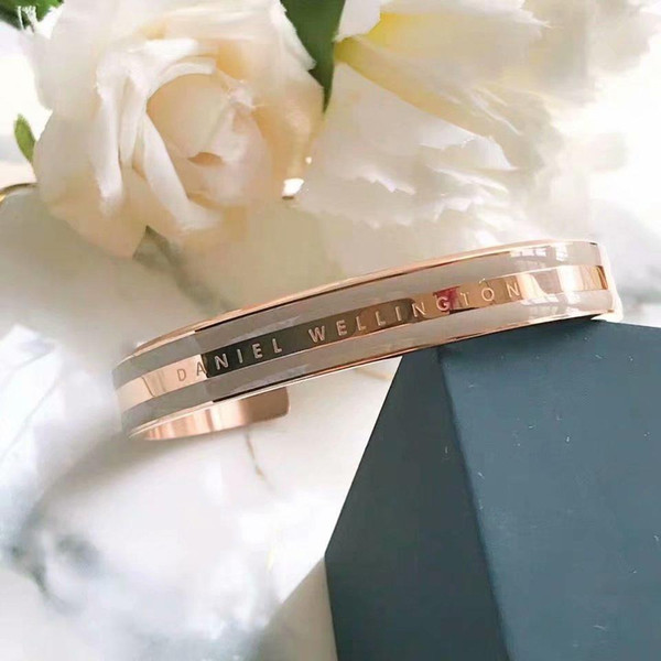 2019 Fashion Love Bracelets Titanium steel charm Adjustable Open Bangles famous Jewelry for women