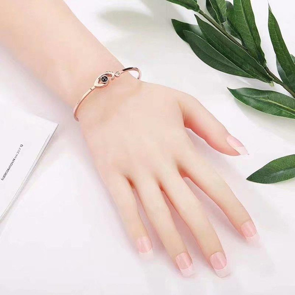 New DW Bracelet Cuff Rose Gold Silver and Black Bangle stainless steel Bracelet for Women and Men free shipping