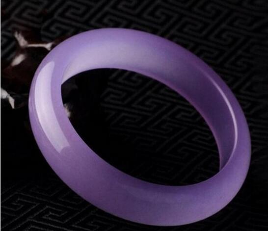 TJP cuff purple Quartzitic jade BEAUTIFUL sweet women charm bangle bracelet luck 58-62MM