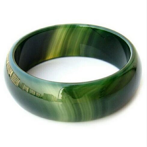 pping Pure Natural Green Agate Bracelet In BrazilJewelry Gift Jade Bangle For Women