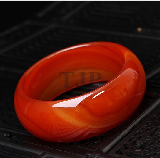 TJPwide cuff NATURE sardonyx BEAUTIFUL women sweet red charm agate bangle bracelet luck 56-64MM