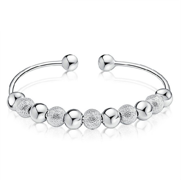 wholesale transit bracelet temperament silver bracelet female nine transfer beads bracelet jewelry gift