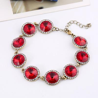 2018 New Link Chain Bracelet Green Red Black Color Bangle Bracelets Ethnic Vintage Bracelet For Women Jewelry Party Wedding Bracelets Hot