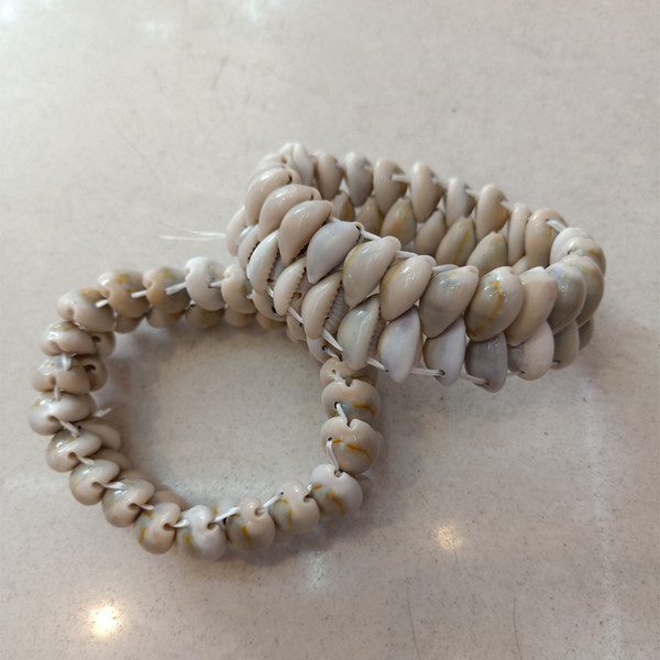 Bohemian Full Natural Sea Shell Beads Strand Bracelets Two Layers Beads Beaded Bracelets & Bangles Women Fashion Beach Jewelry