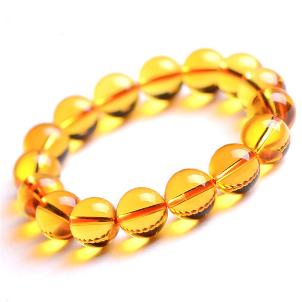 High Quality Natural 6A Brazil Citrines Stone Bracelet Fashion Charm Women Men DIY Jewelry Lucky Stone Bracelets For Lover Gifts