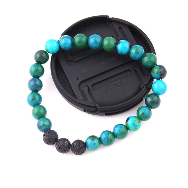 High Quality Beauteous Volcanic Stone Buddha Colorful Beads Seven Chakra Bracelet For Woman Jewelry