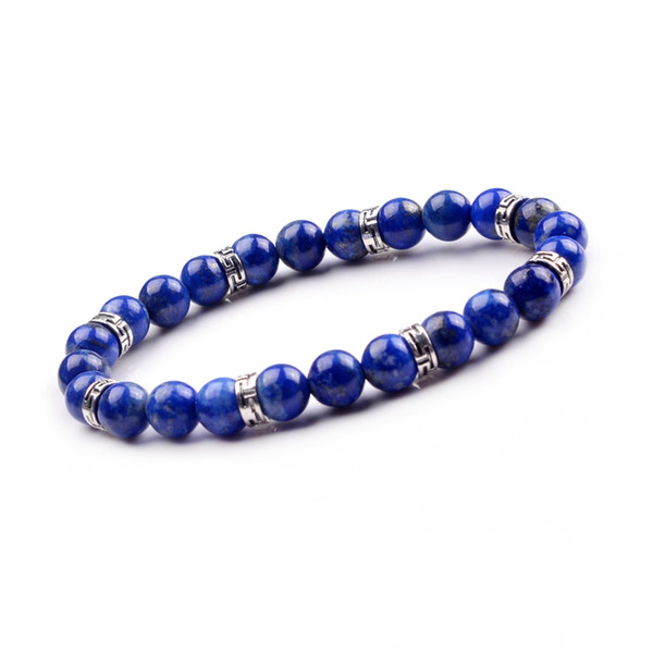 8mm Popular natural stone volcanic rock yoga bracelet, can promote the new generation to ensure the health of the human body