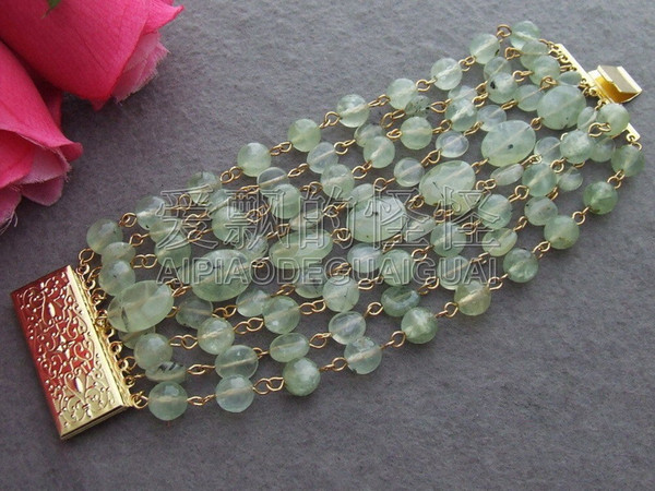 B082912 Great! Natural Green Bracelet