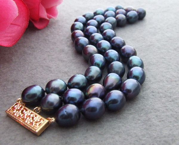 Stunning! 13mm Black Pearl Bracelet