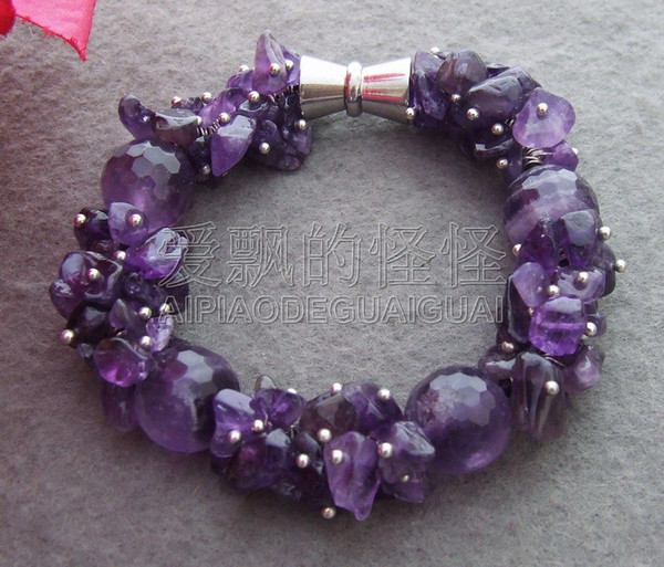 B130717 Stunning! Purple Crystal Bracelet