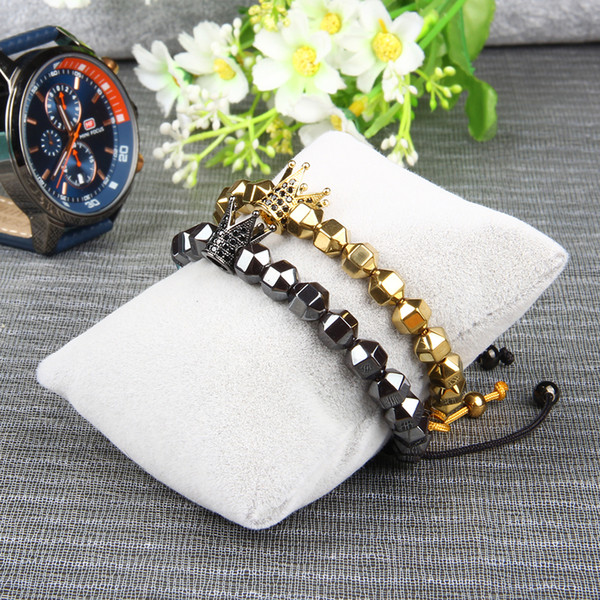 Luxury Bracelet Men And Women Crown Bracelet And Leopard Macrame Bracelets Best Quality Couples Jewelry For Gift