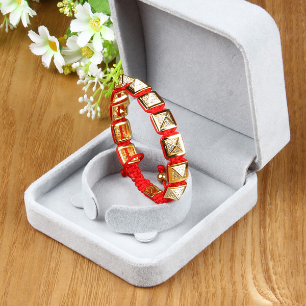 New Luxury Crown Bracelet Men And Women Stainless Steel Lion Skull Macrame Bracelets & Bangles Adjustable Tower Jewelry Accessories Gift