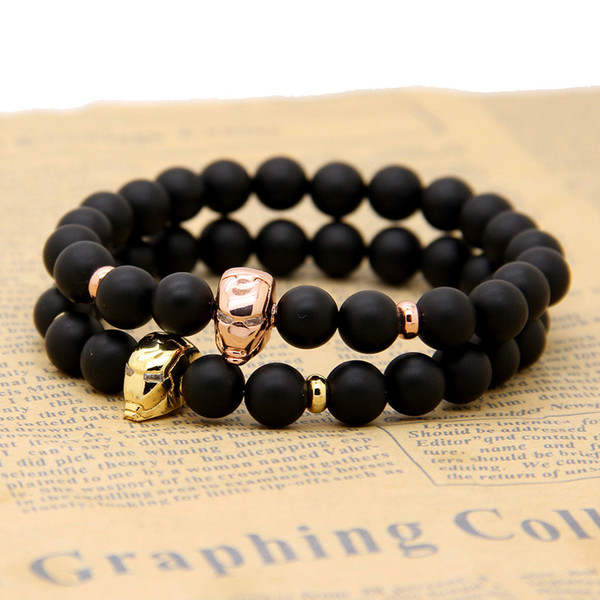 New Cz Beads Charm Bracelet 8mm Black Nature Agate Stone Onyx Stone Beads 1pcs Fashion Jewelry