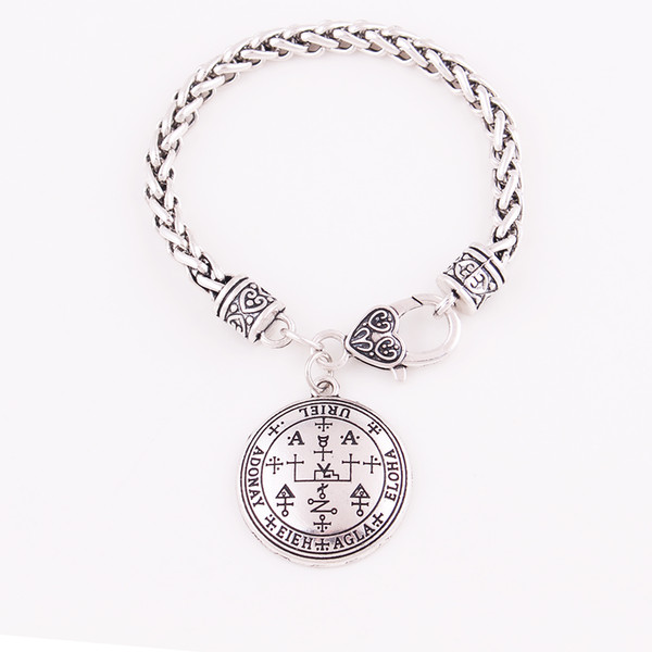 Gothic Sigil of Archangel Uriel Enochian Talisman Amulet Angel Bracelet For Women Bangles Fashion Jewelry Gifts