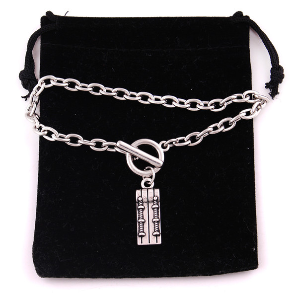 Drop Shipping Vintage Silver Ski Sport Dangle Charms Pendent Link Chain Bracelet Fashion Jewelry