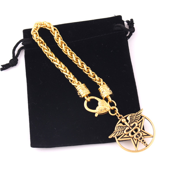 NF0024 Factory direct sales nordic vintage viking couole jewelry twist chain adjustable bracelet charm European religious amulet bangles