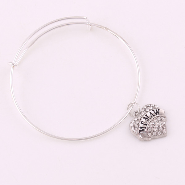 TX007 Factory direct sales fashion new design adjustable bracelet memam quinceanera best friends Letter colorful zircon bangle female jewel