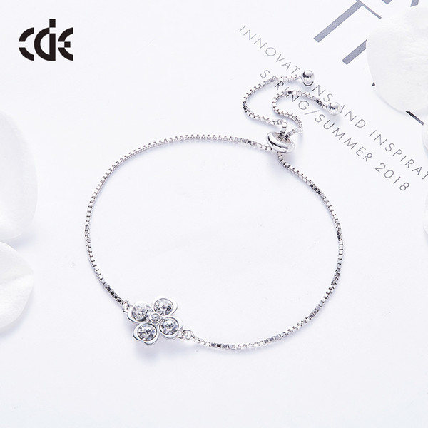 Wedding Party silver S925 beaded pearl gift woman lady diamond jewelry bracelet for bride acting initiation graduation CDE-285