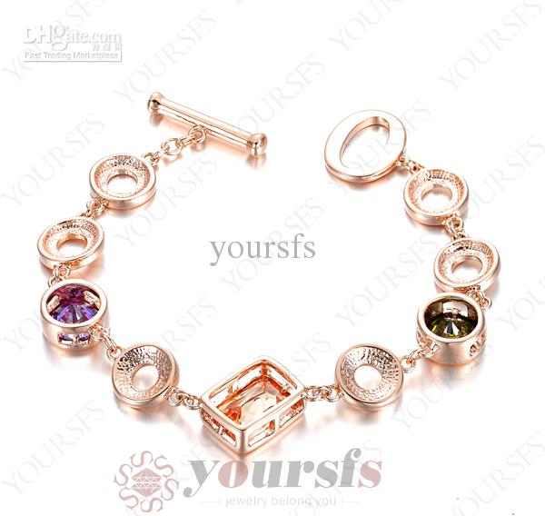 Yoursfs Unique Design Geometric Shapes Bracelet Use Crystal Fashion European Charm Lovely Bracelet For Women Fashion Jewelry Sunmer Clothing