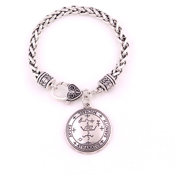 Apricot Fu Archangel Michael Enochian Talisman Amulet Angel Tibetan Bracelet For Women Bangles Fashion Jewelry Gifts