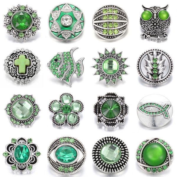 new snap bracelet interchangeable jewelry crystal flower 18mm metal snap buttons fit noosa chunk snap button bracelet jewelry