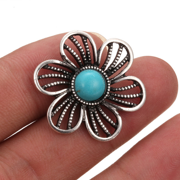 Wholesale 18MM Snap Jewelry Stone Rhinestone Metal Snap Buttons Fit 18mm Snap Bracelet Bangle for Women Jewelry