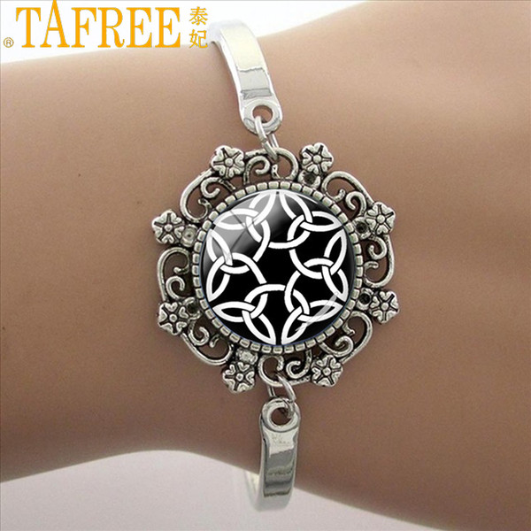 TAFREE Square mandala om namaste glass dome bracelet meditation picture yoga jewelry gift HT094