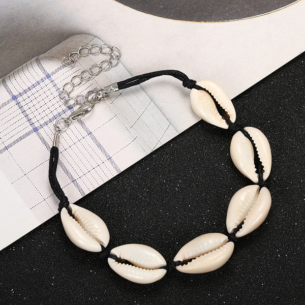 White Natural Shell Bracelet Anklet Chain Summer Beach Fashion Jewelry for Women Will and Sandy Drop Ship 320201